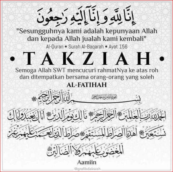 MAKLUMAT KEMATIAN PESARA PKNS - ALLAHYARHAM MOHD RAMLAN BIN MOHD RAPI